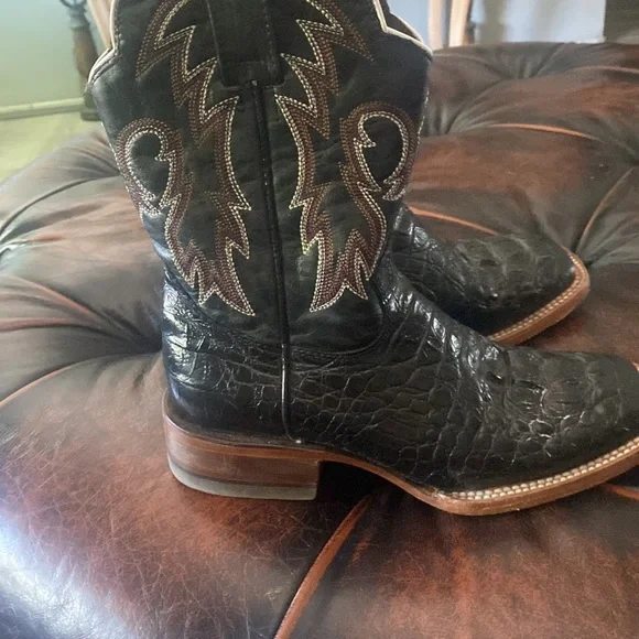 Black alligator boots black bought them from dallas texas no box